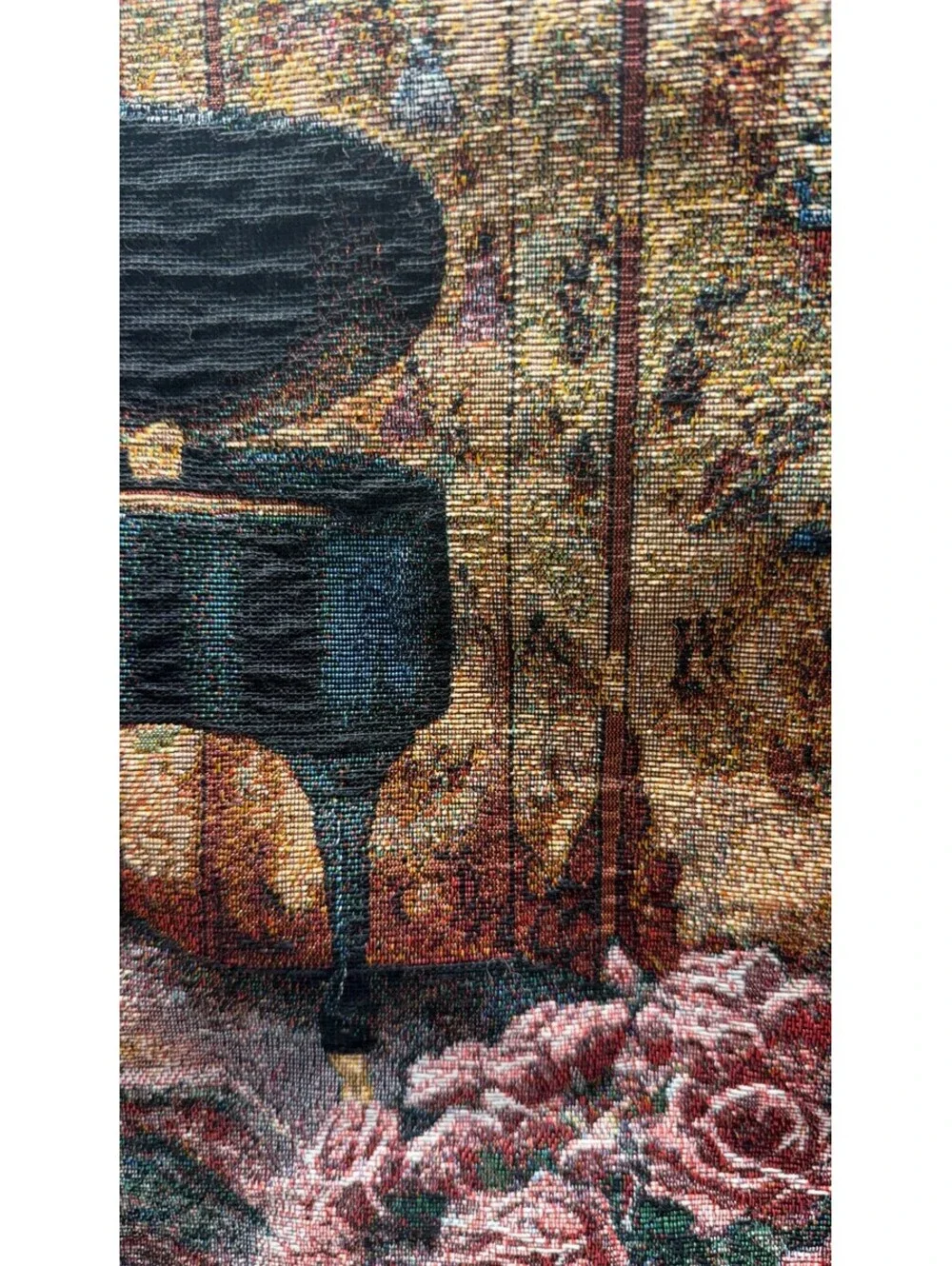 Lena Liu Musical Grand Piano Violin Tapestry Wall Hanging Decor F-6